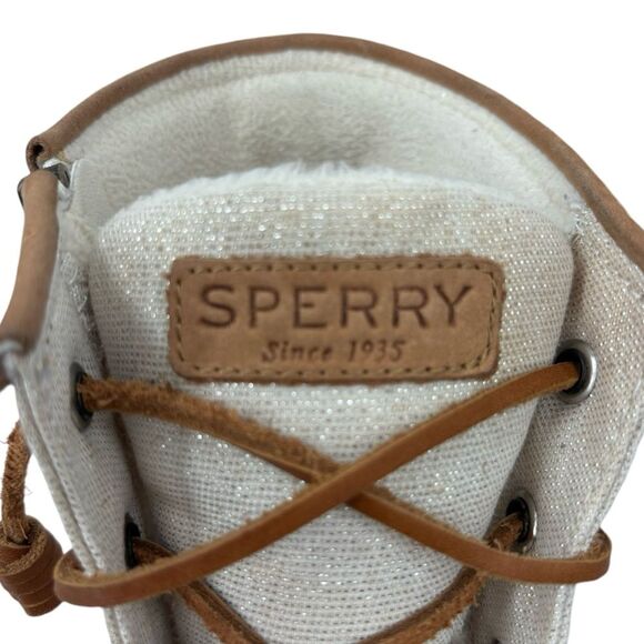 Sperry's Saltwater Sparkle Textile Waterproof Duck Boots - Picture 8 of 11